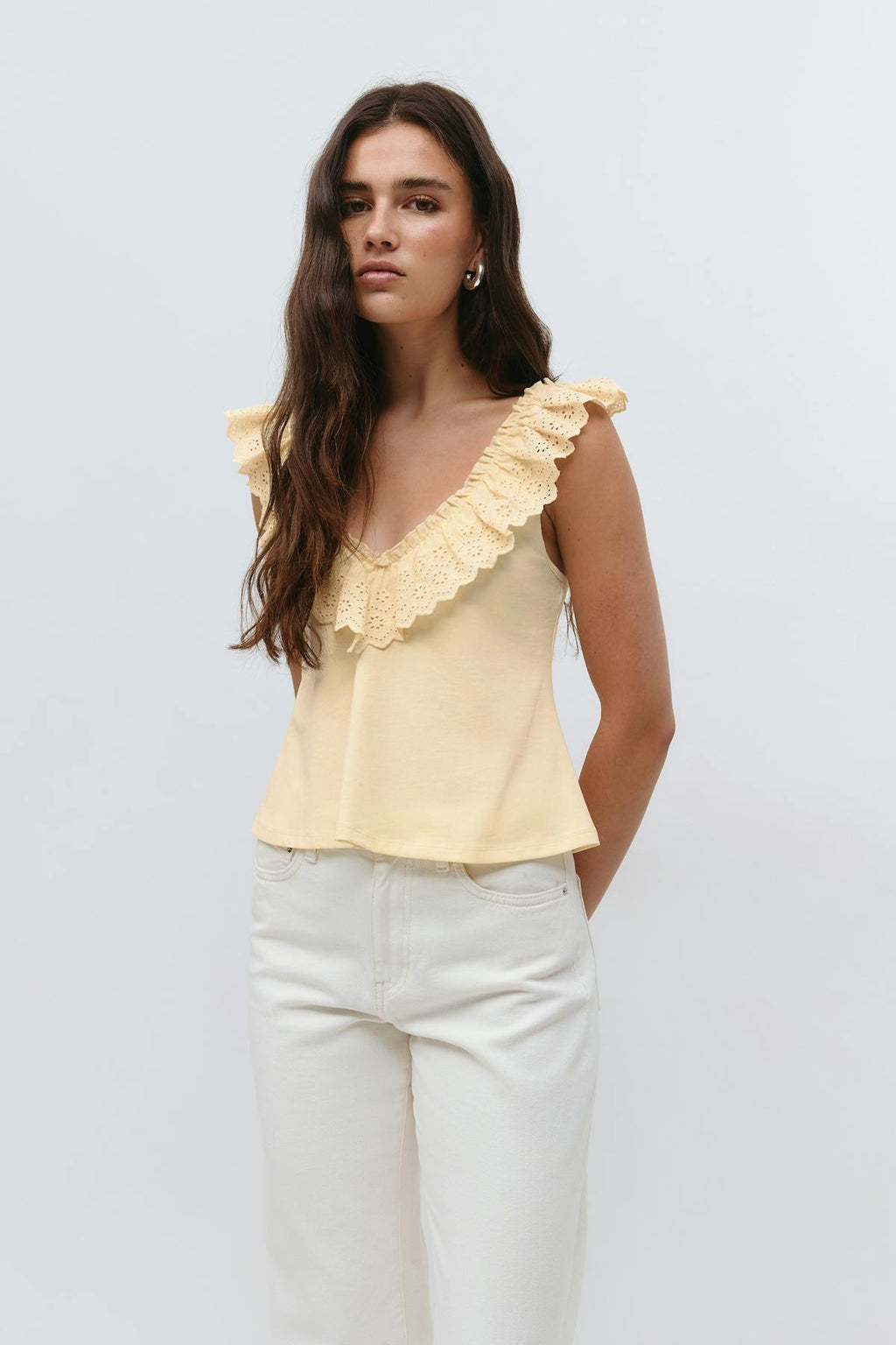 Broderie anglaise singlet