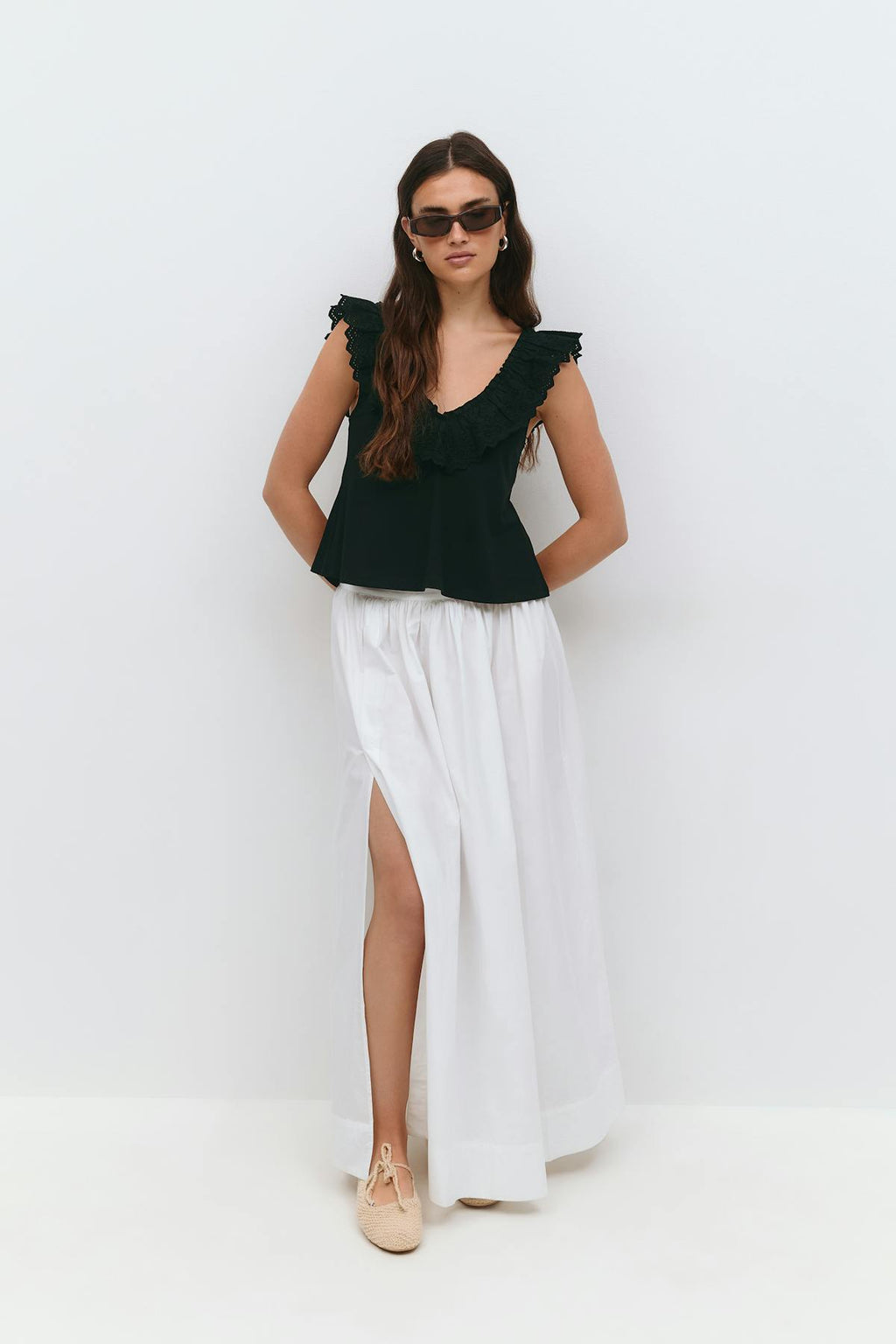 Broderie anglaise singlet