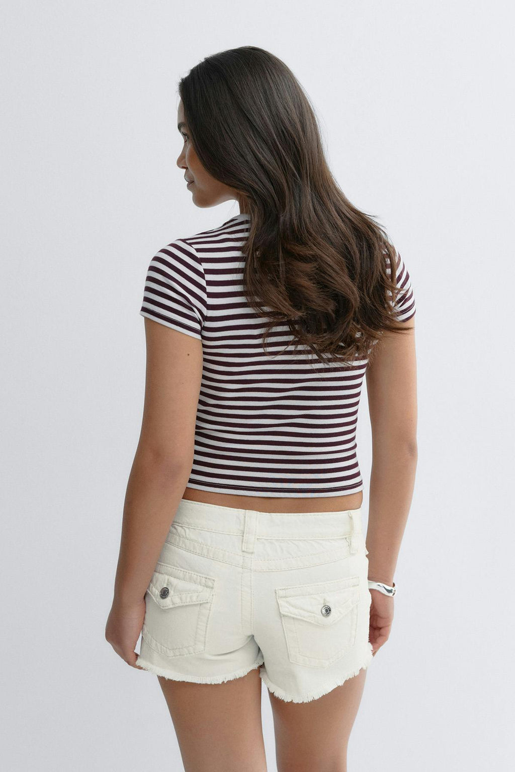 Y chunky denim shorts