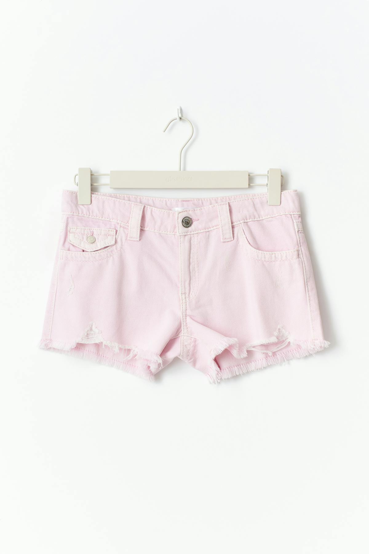 Y chunky denim shorts