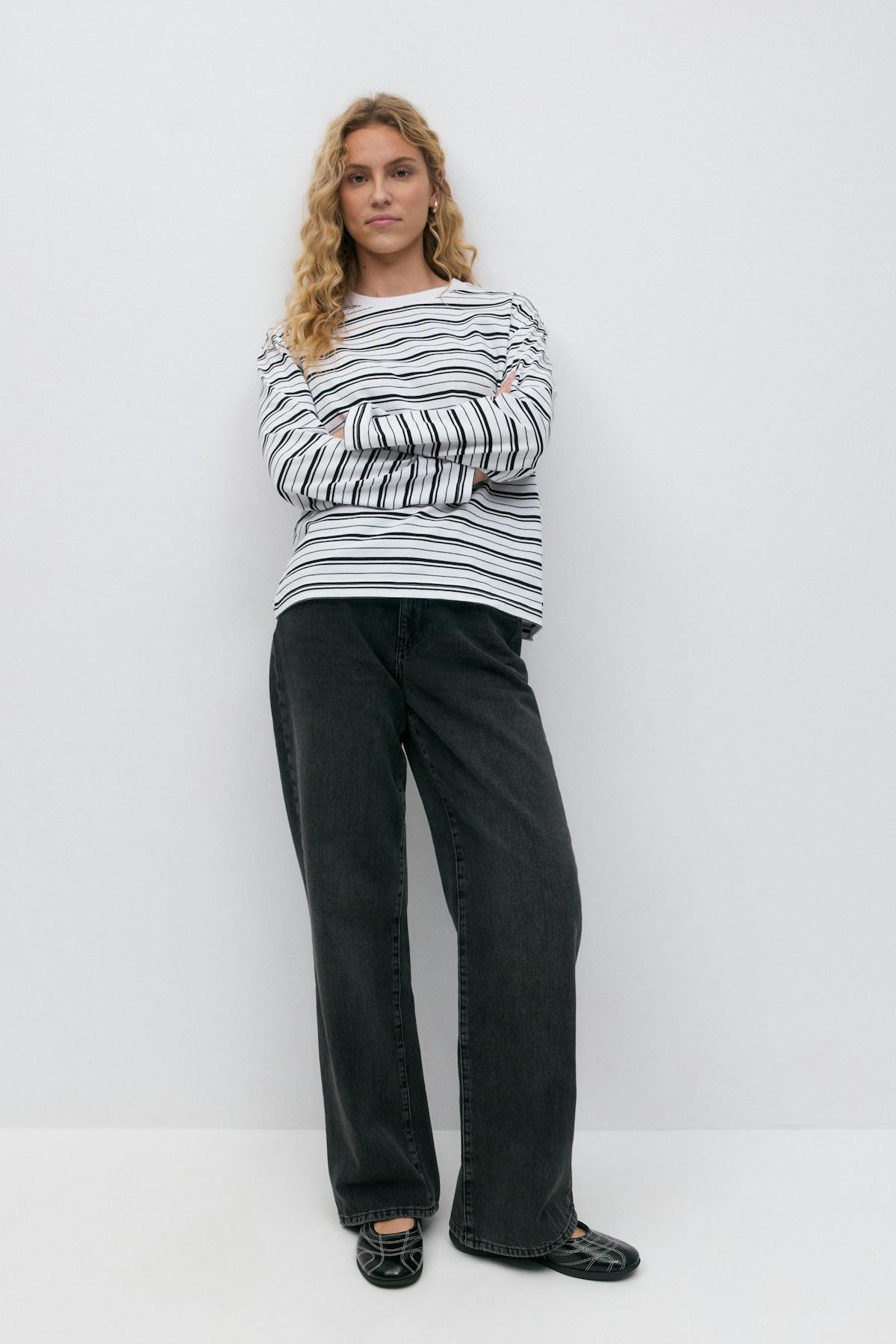 Loose fit long sleeve tee
