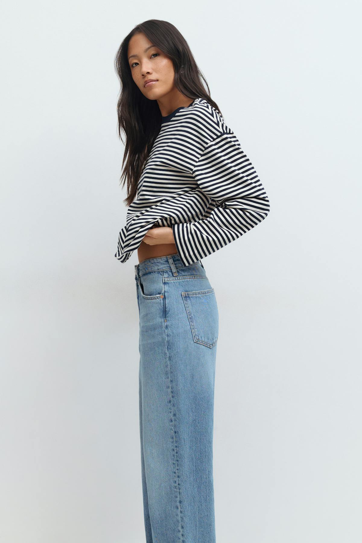 Loose fit long sleeve tee