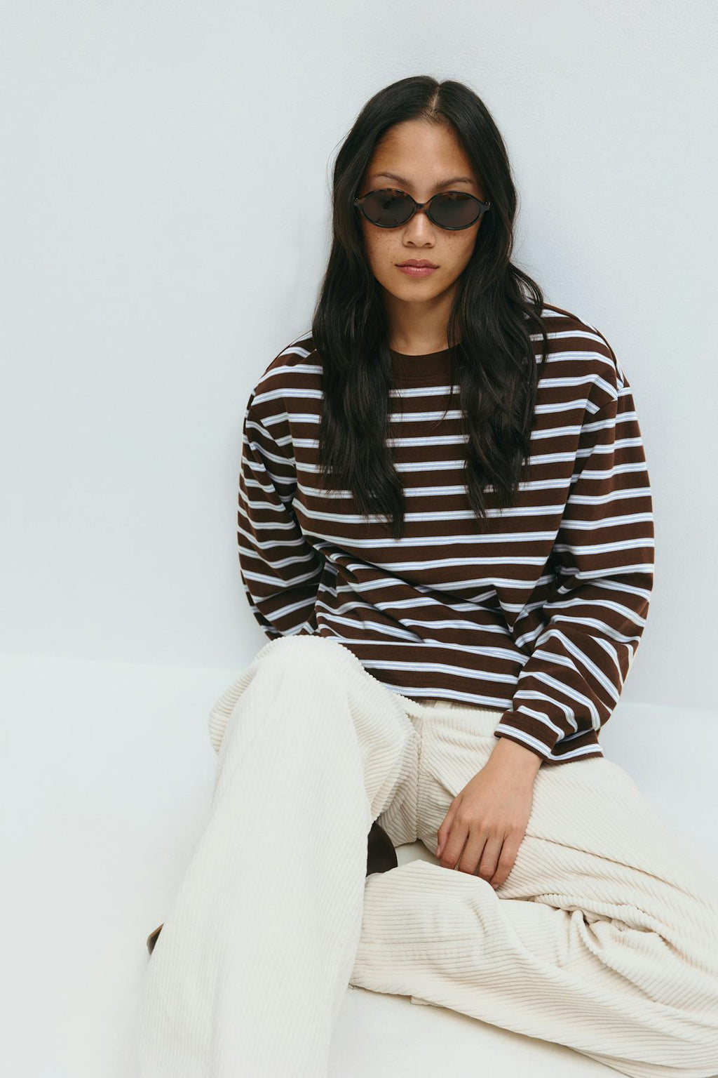 Loose fit long sleeve tee