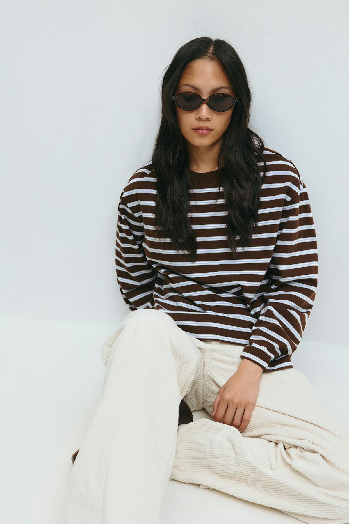 Loose fit long sleeve tee