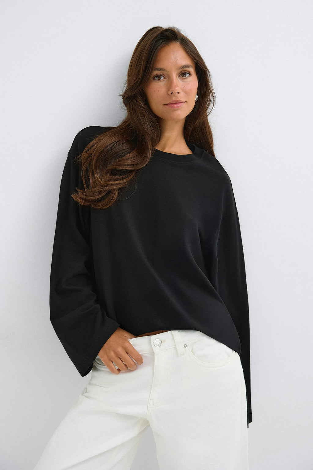 Loose fit long sleeve tee