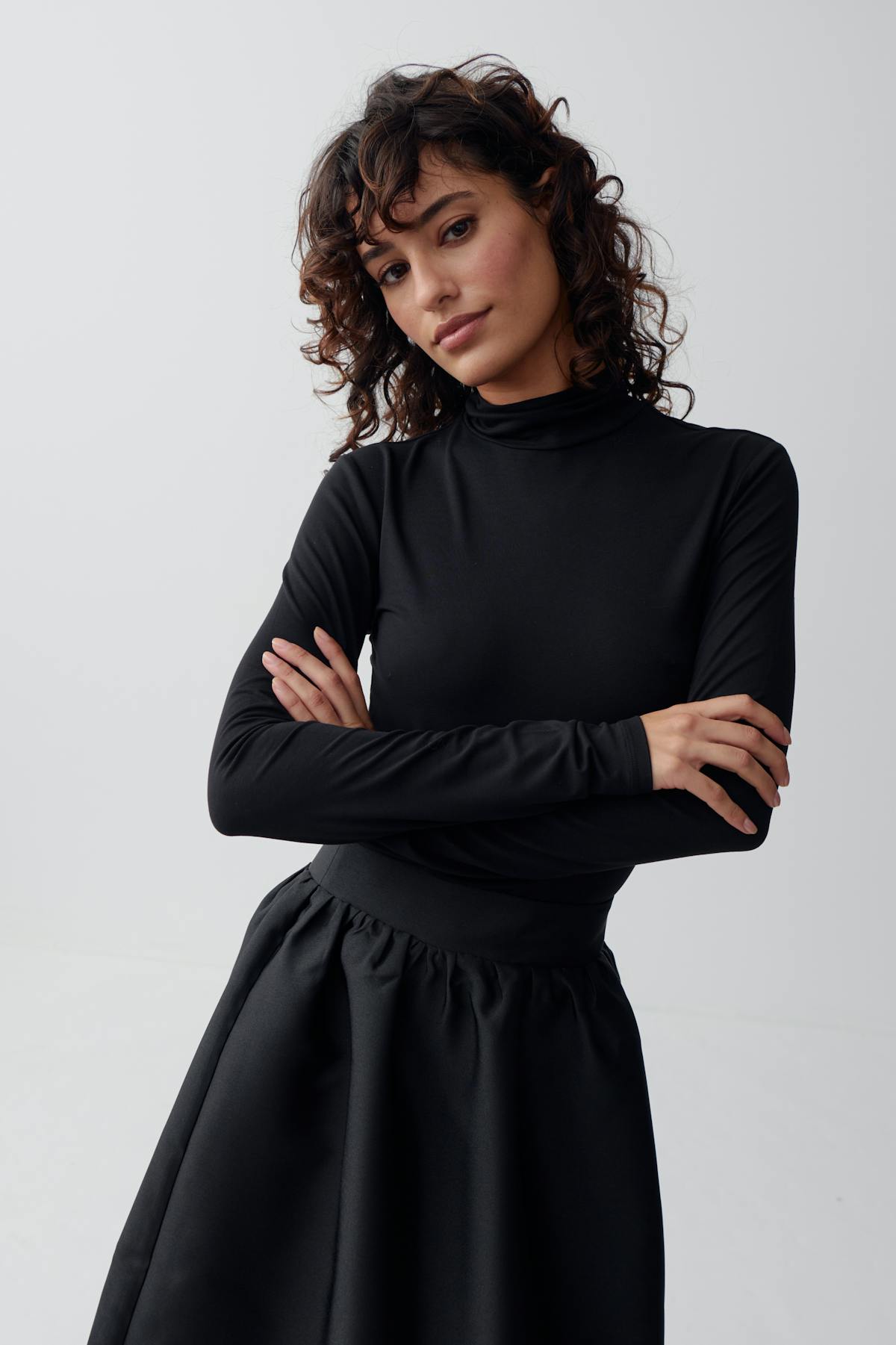 Soft touch polo top