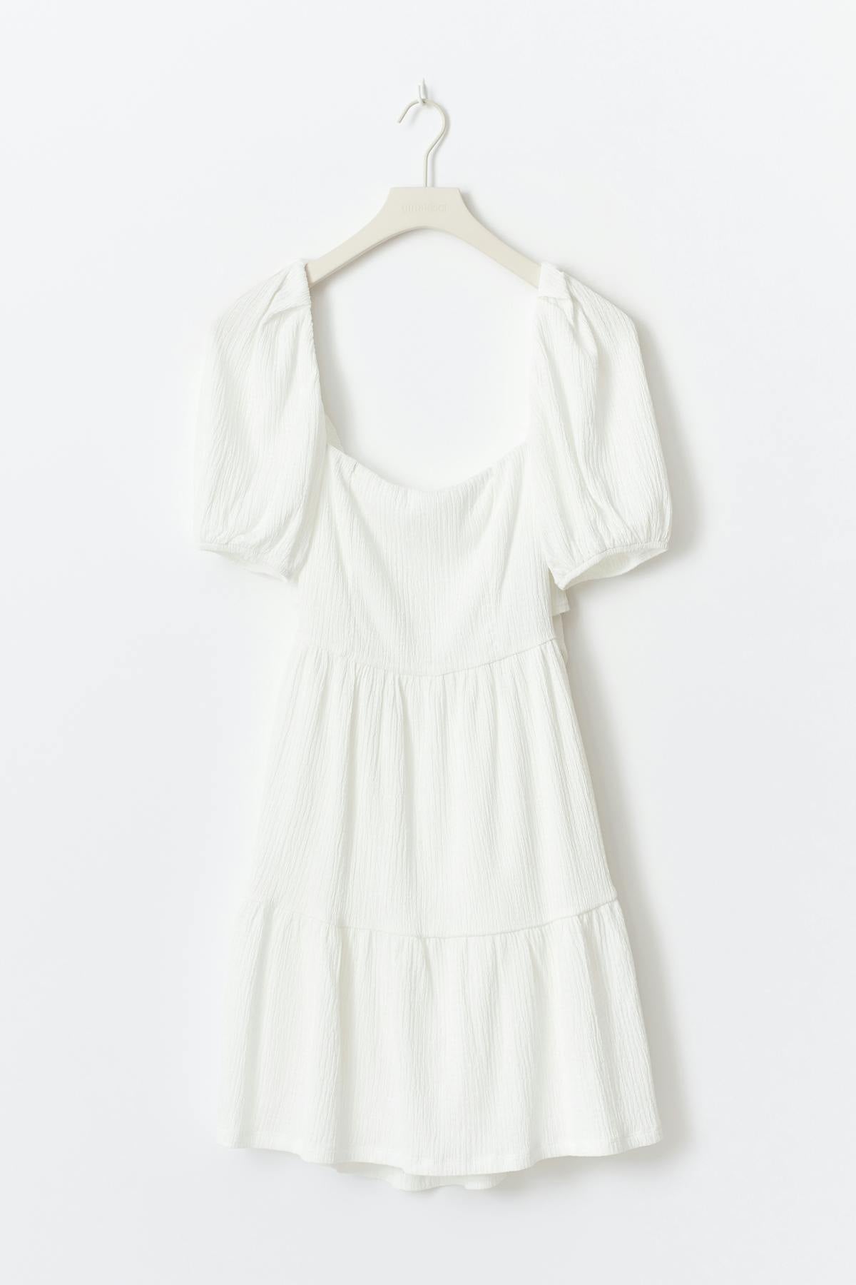 Tie back mini dress
