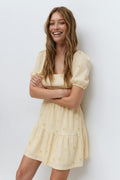 Tie back mini dress
