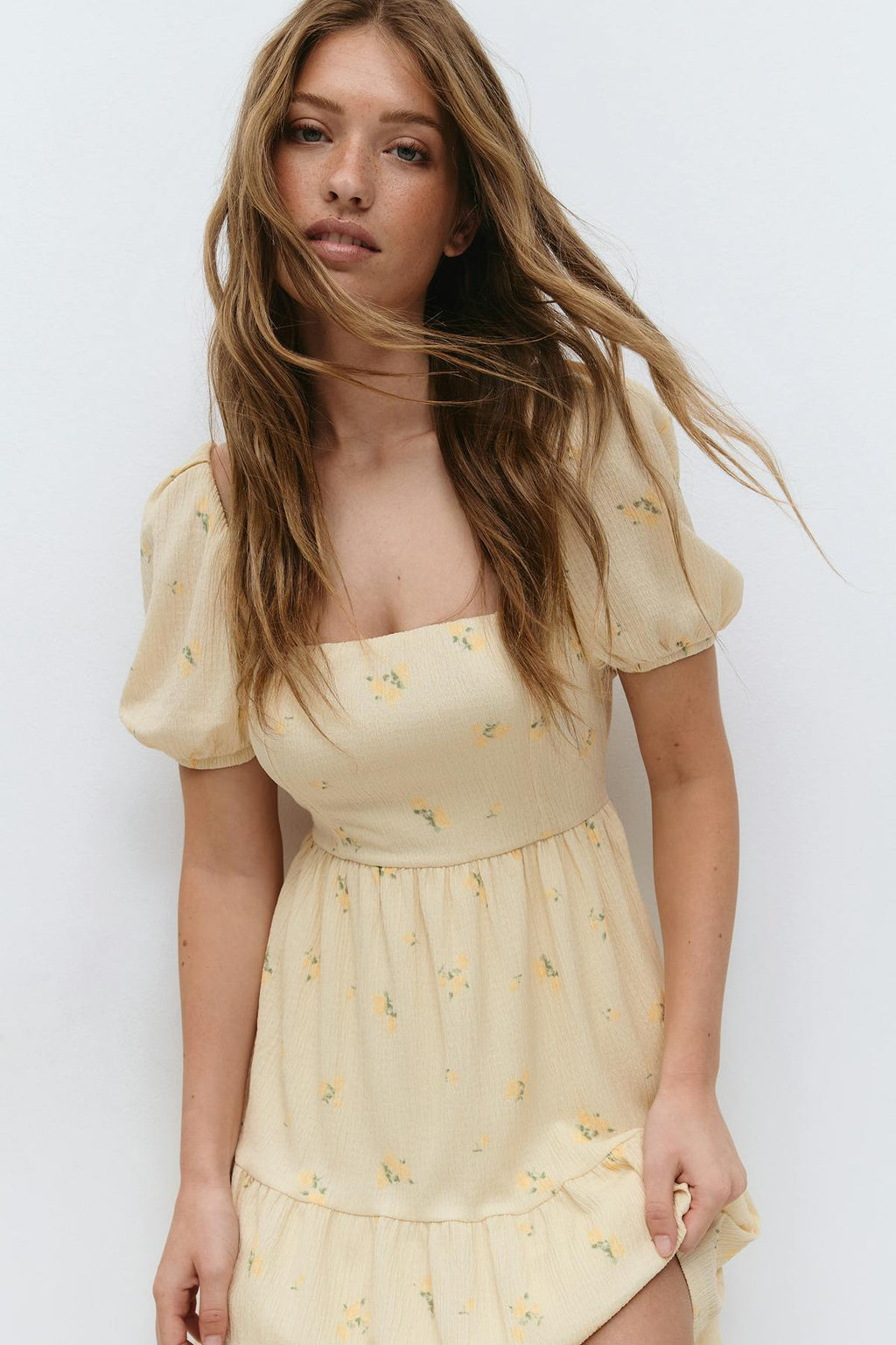 Tie back mini dress