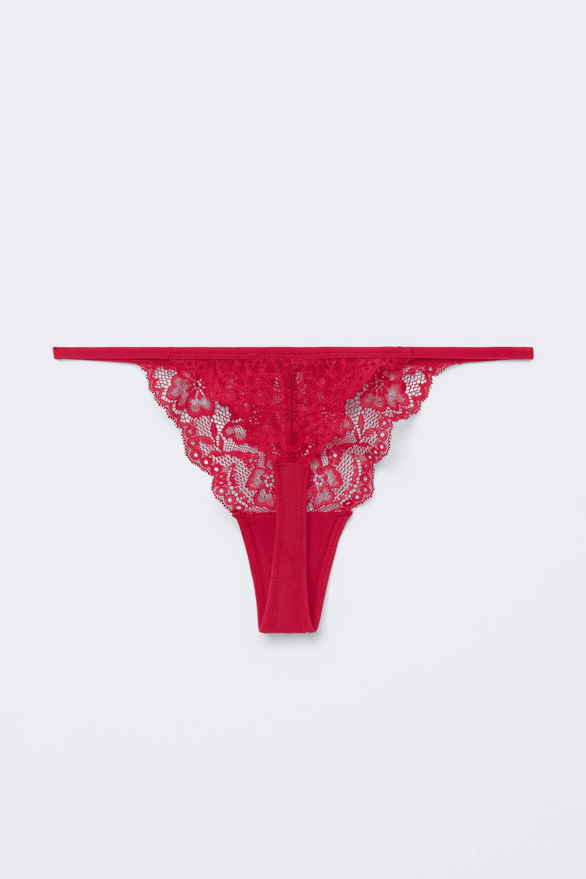 3-pack lace thong