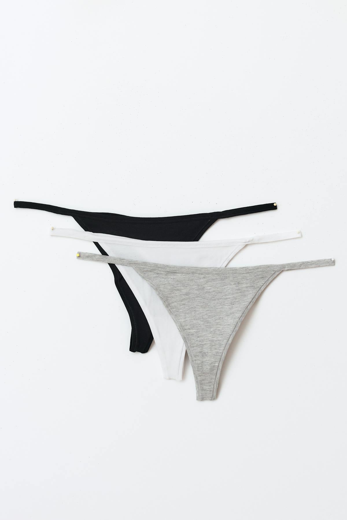 3-pack cotton thong