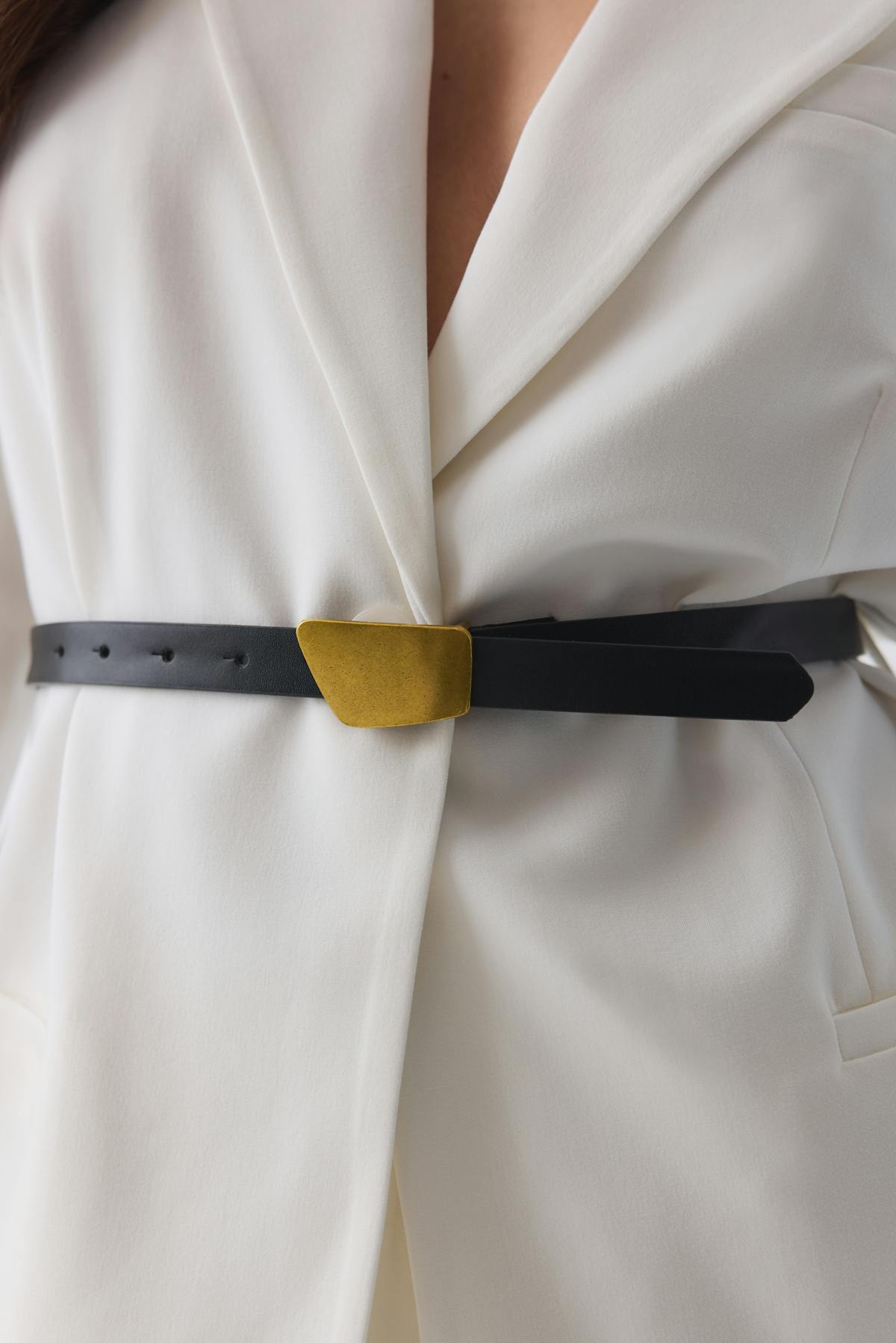 Clean buckle belt