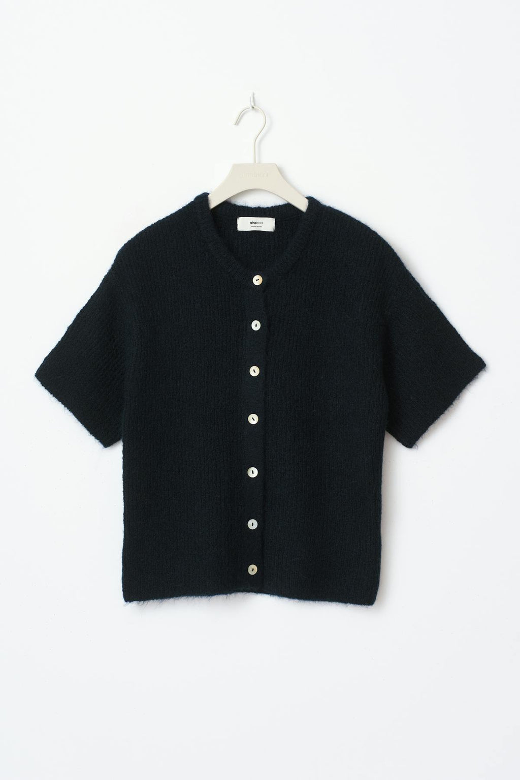 Short sleeve knitted cardigan