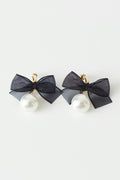 Pearl bow earrings