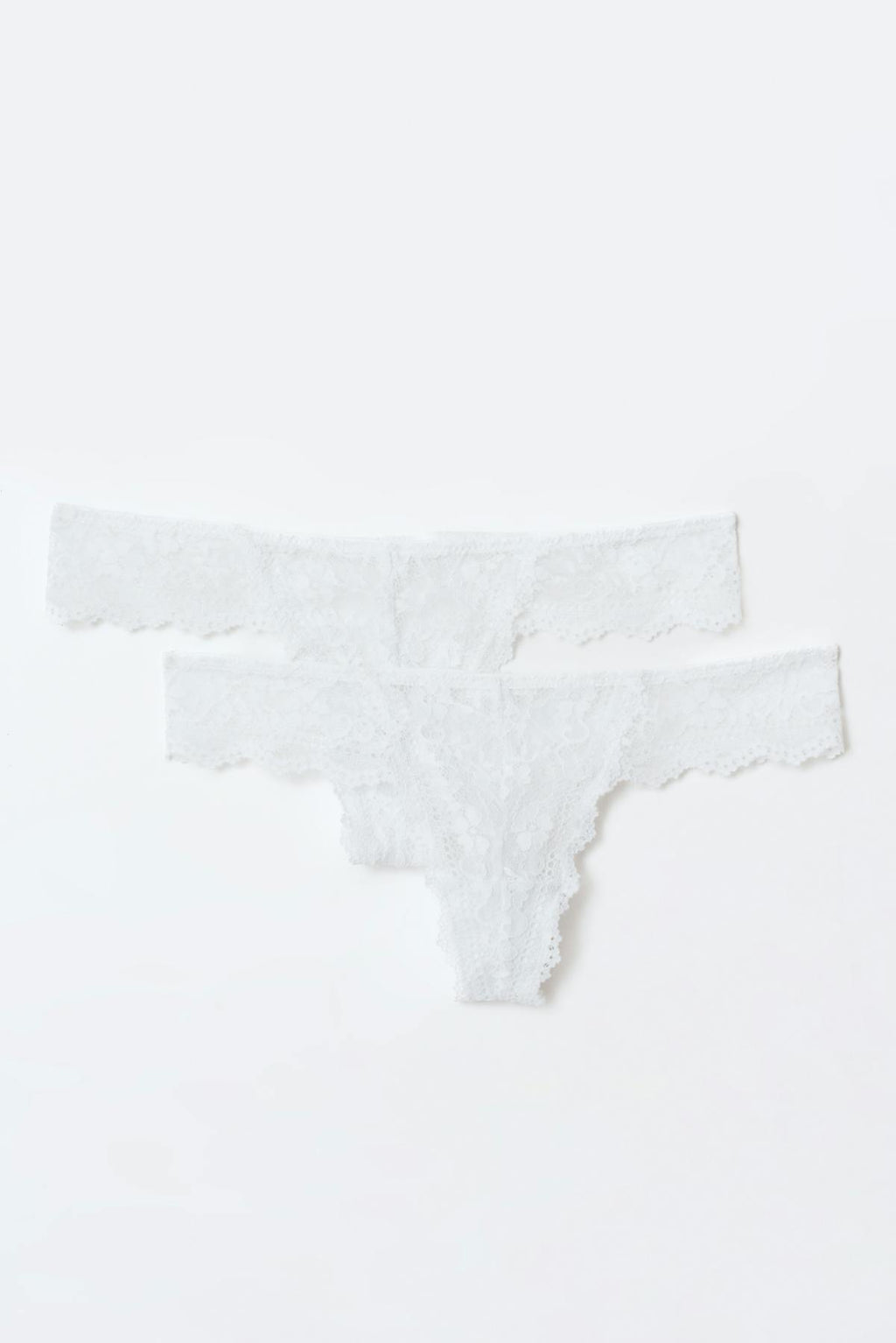 2-pack lace thong
