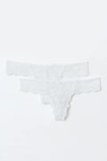 2-pack lace thong