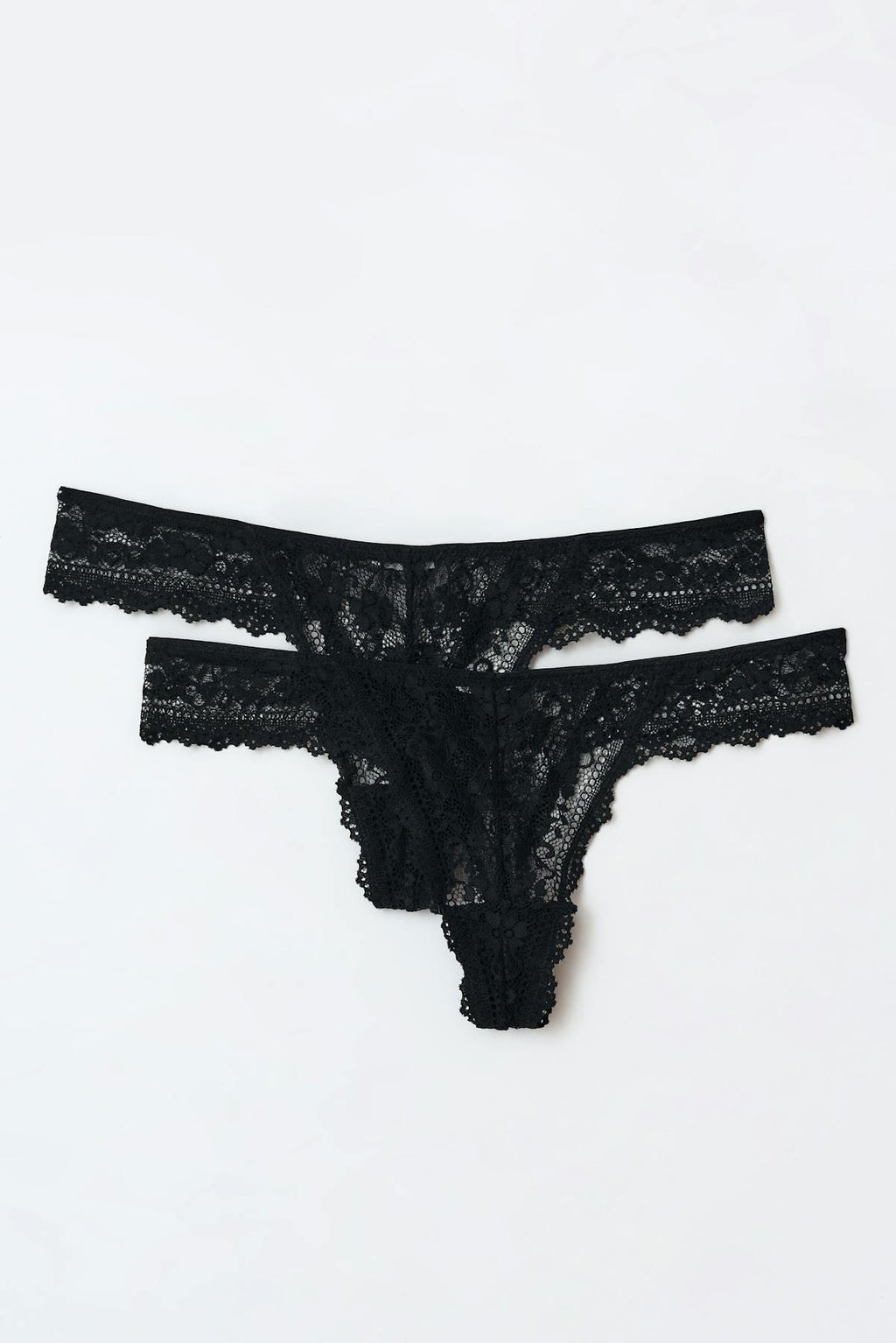 2-pack lace thong