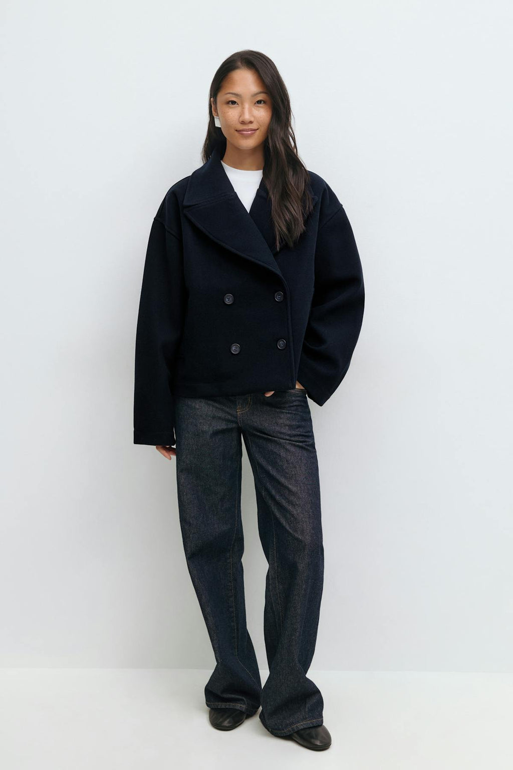 Peacoat felt jacket