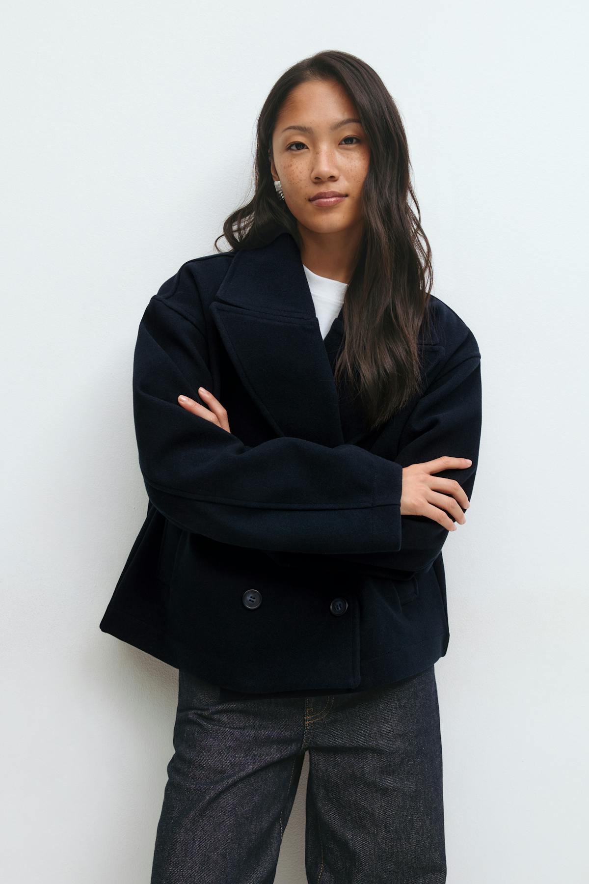 Peacoat felt jacket