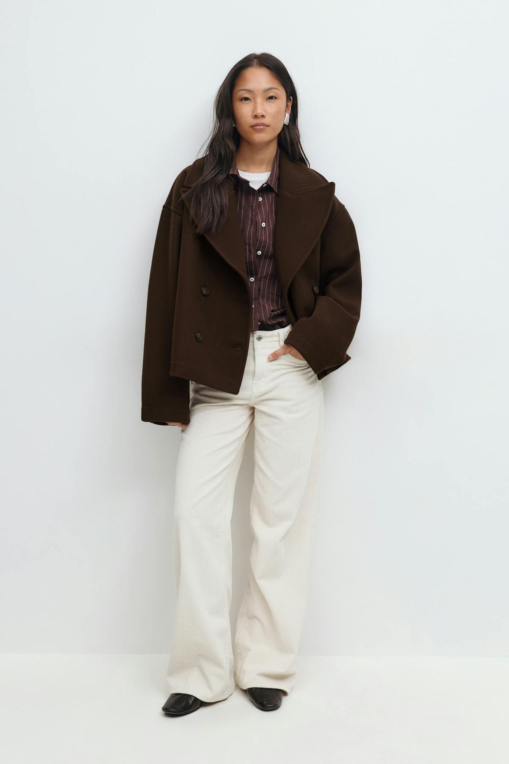 Peacoat felt jacket