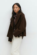 Peacoat felt jacket