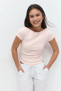 Y boatneck top