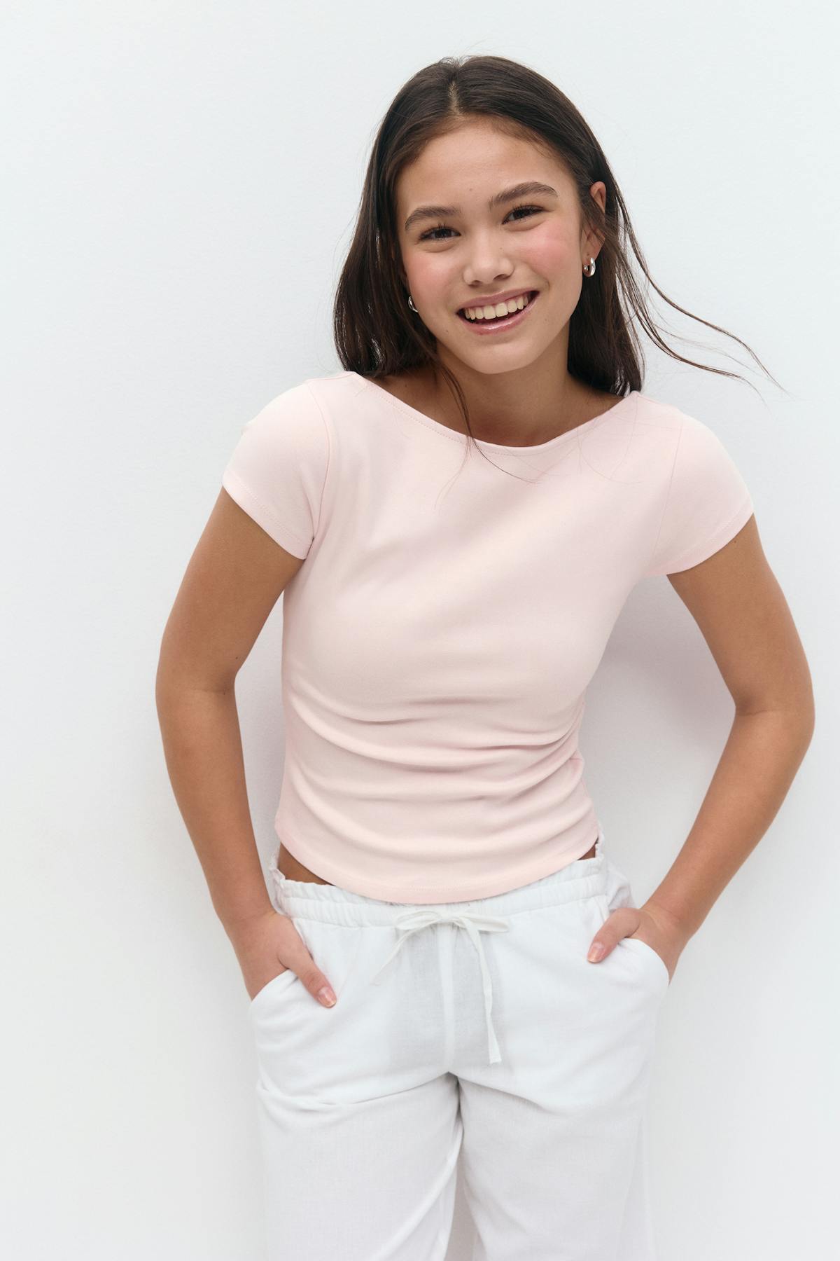 Y boatneck top