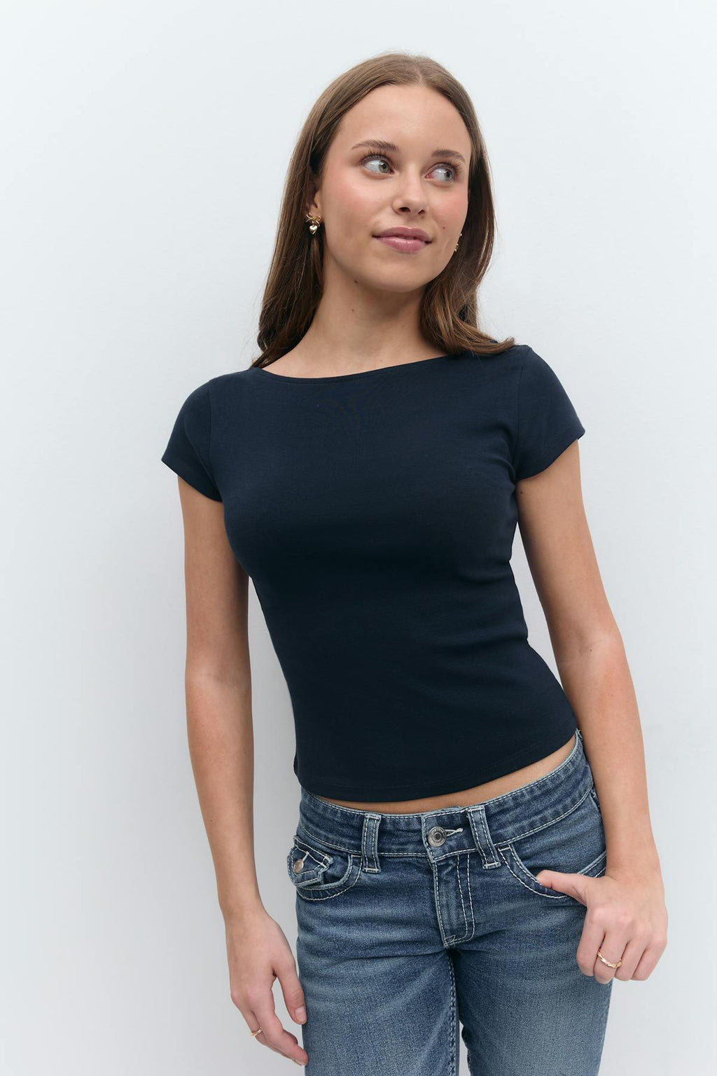 Y boatneck top