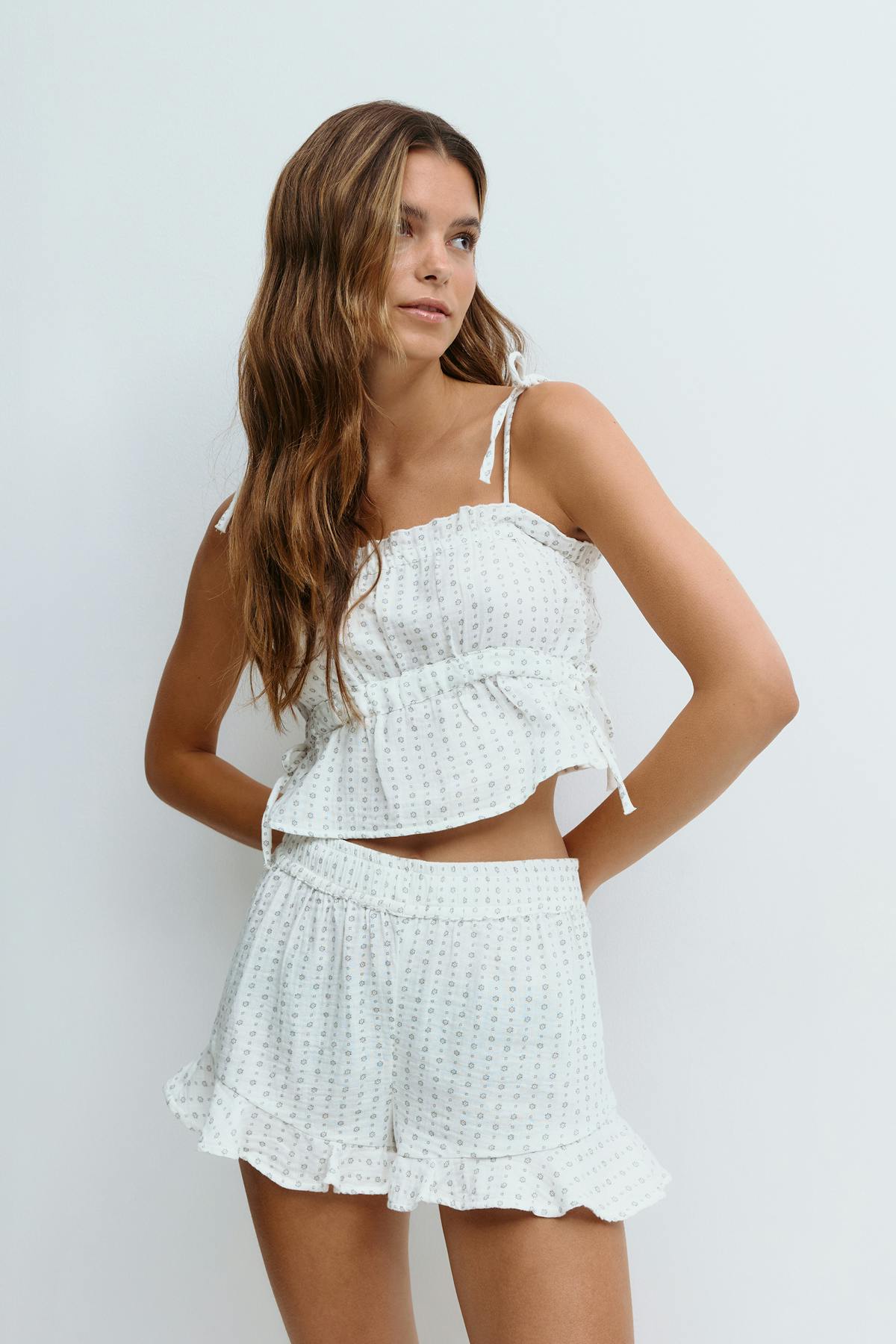 Gauze homewear top