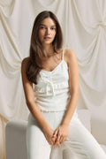 Pointelle loungwear singlet