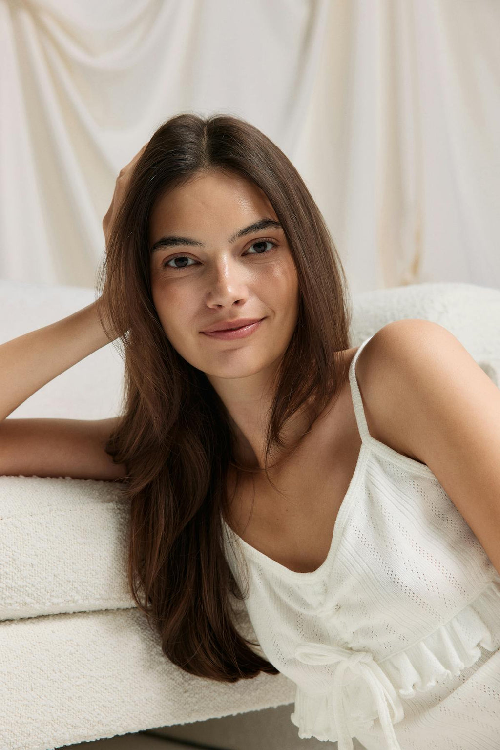 Pointelle loungwear singlet