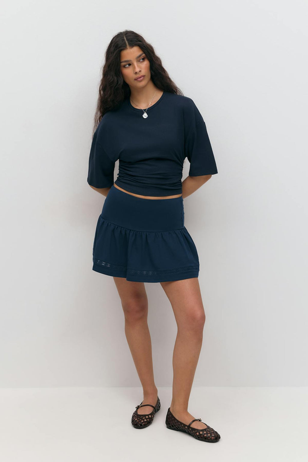Mini frill skirt