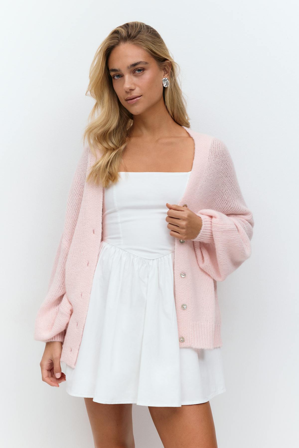 Chunky knitted cardigan