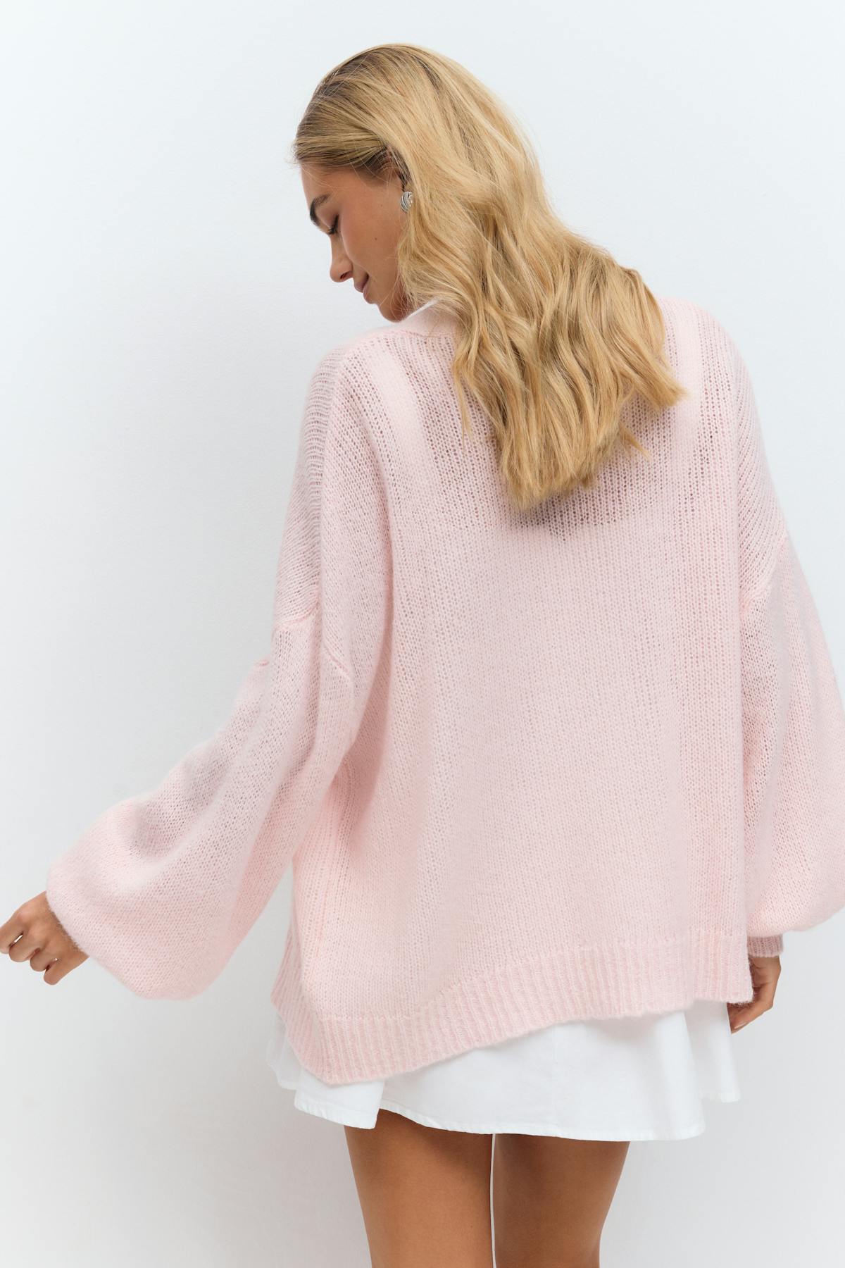Chunky knitted cardigan