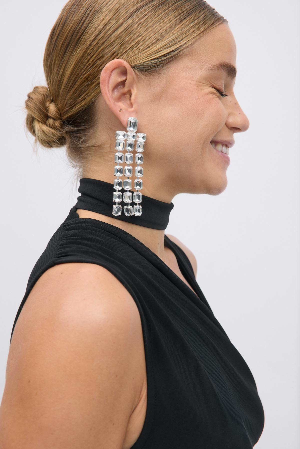 Rhinestone earrings