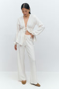 Textured trousers