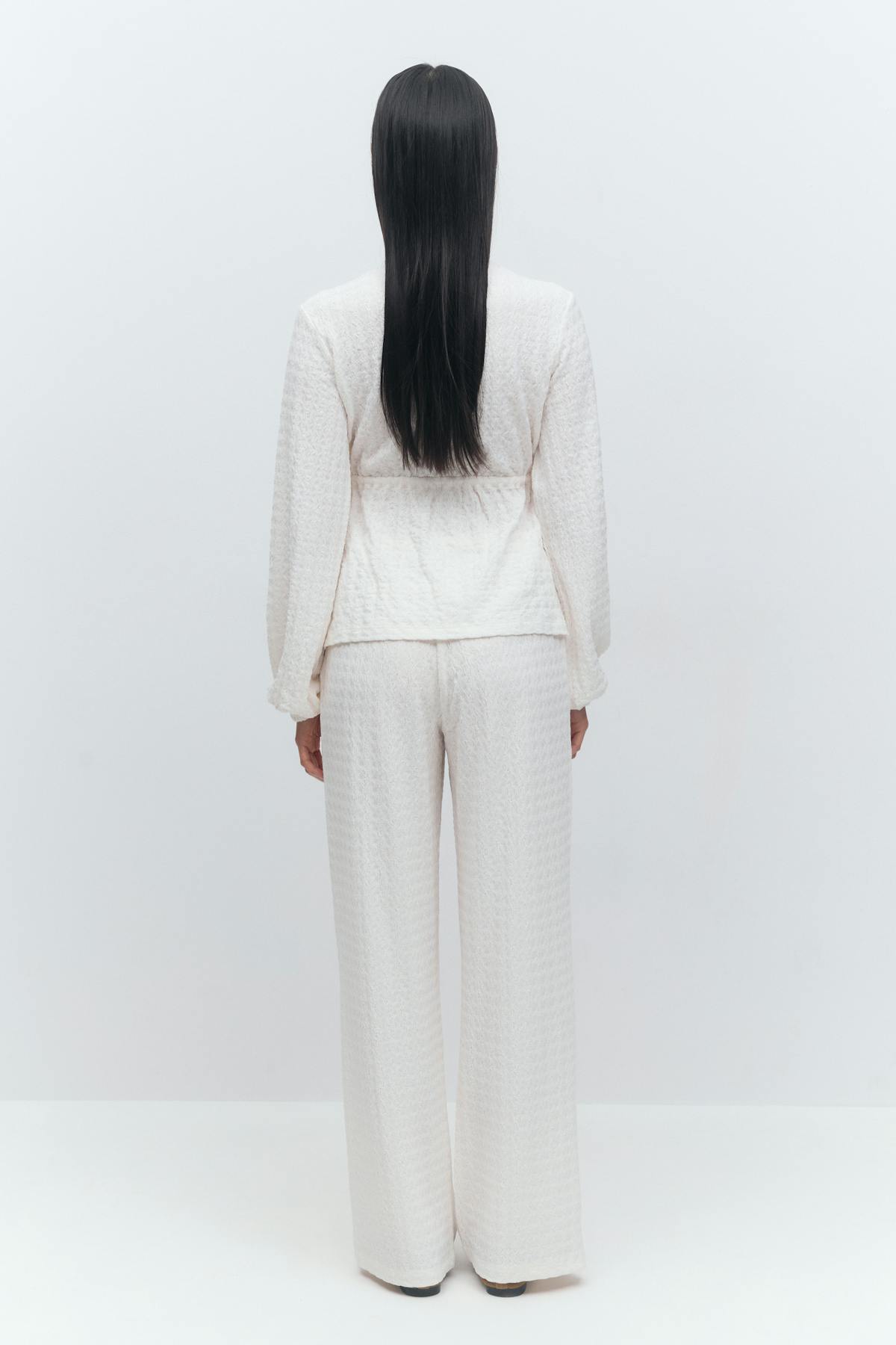 Textured trousers