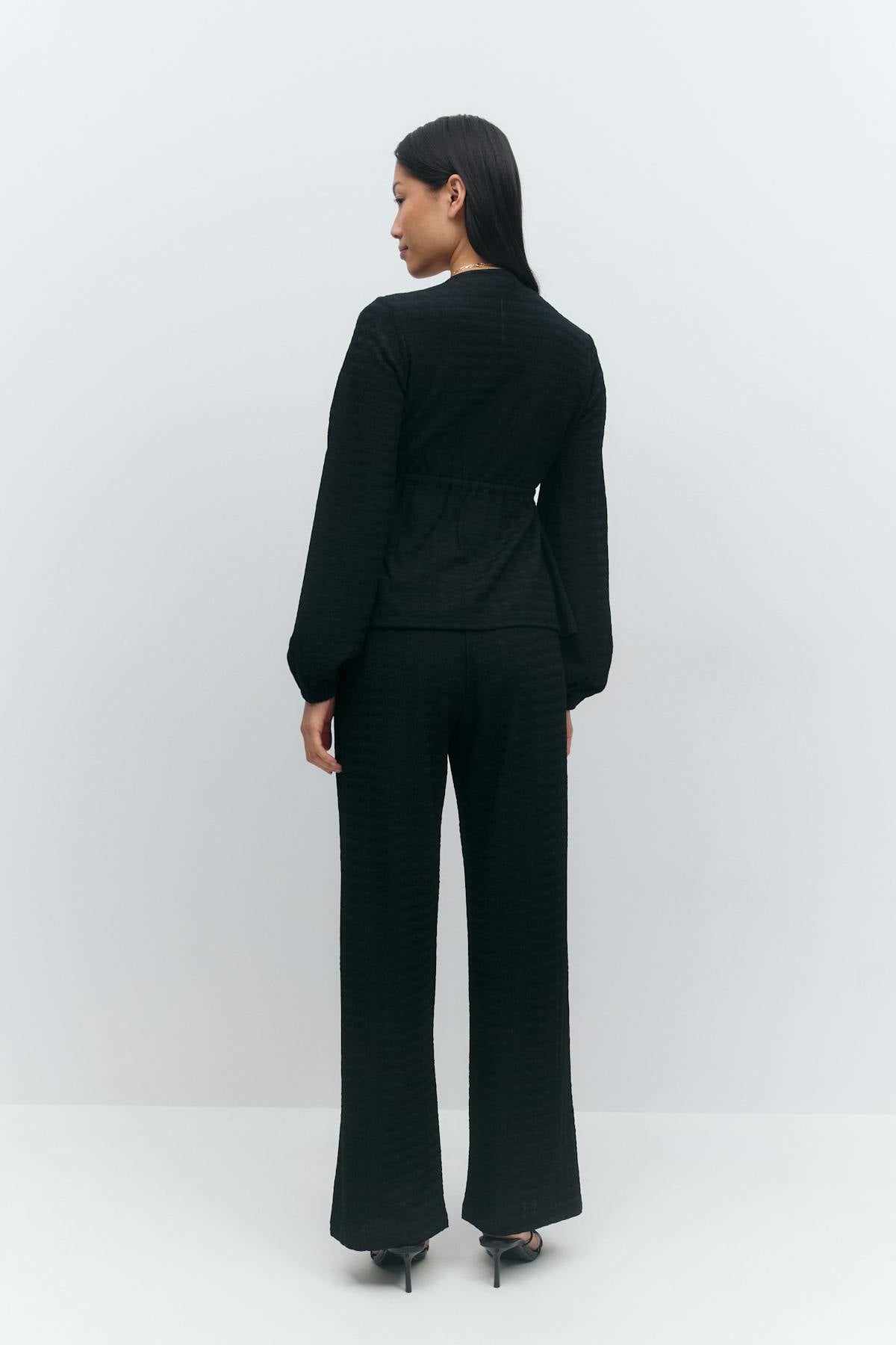 Textured trousers