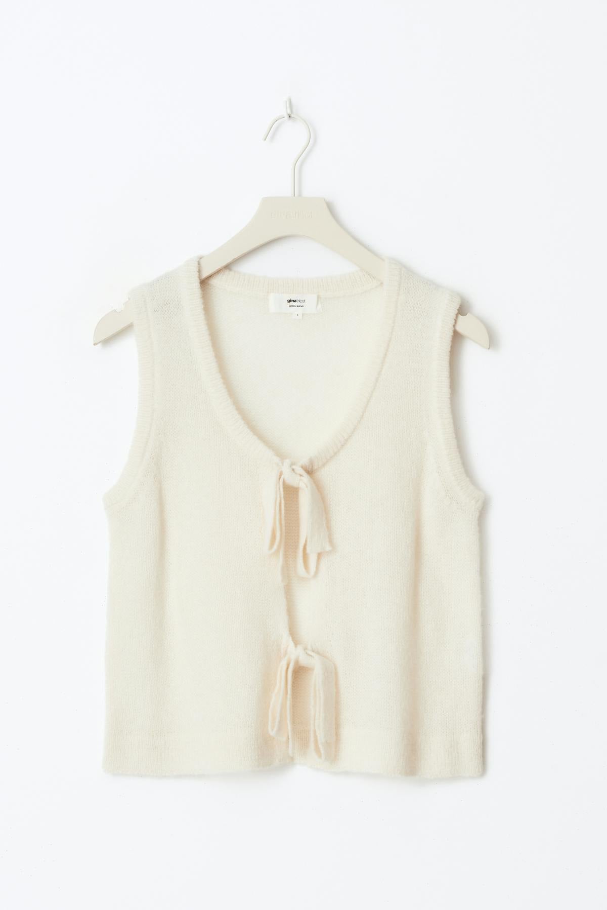 Knitted tie vest