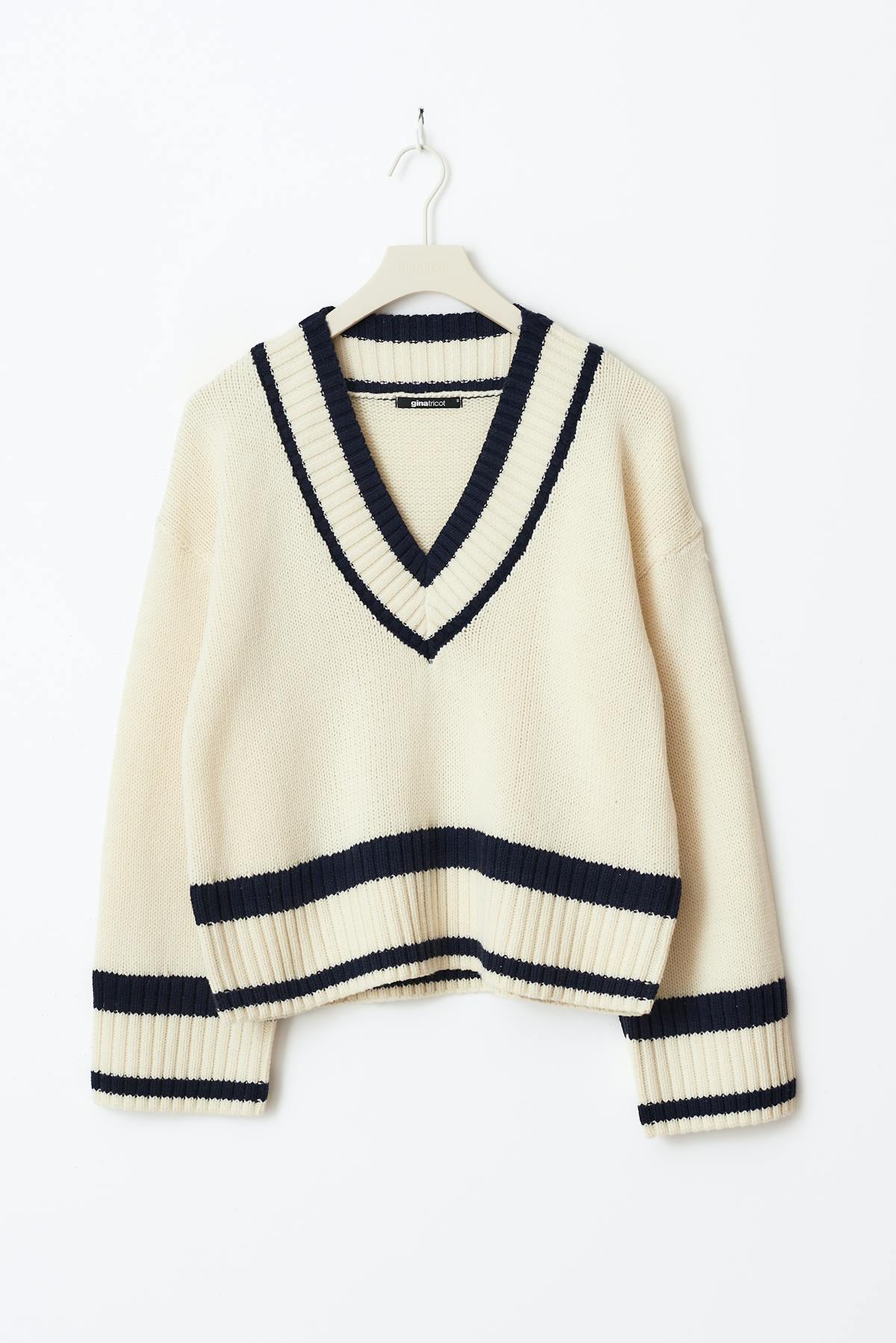 Cotton blend knitted sweater