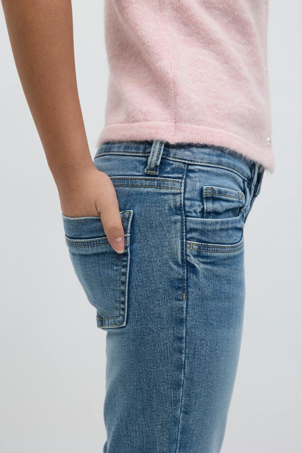 Scandi low waist bootcut jeans