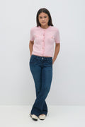 Scandi low waist bootcut jeans