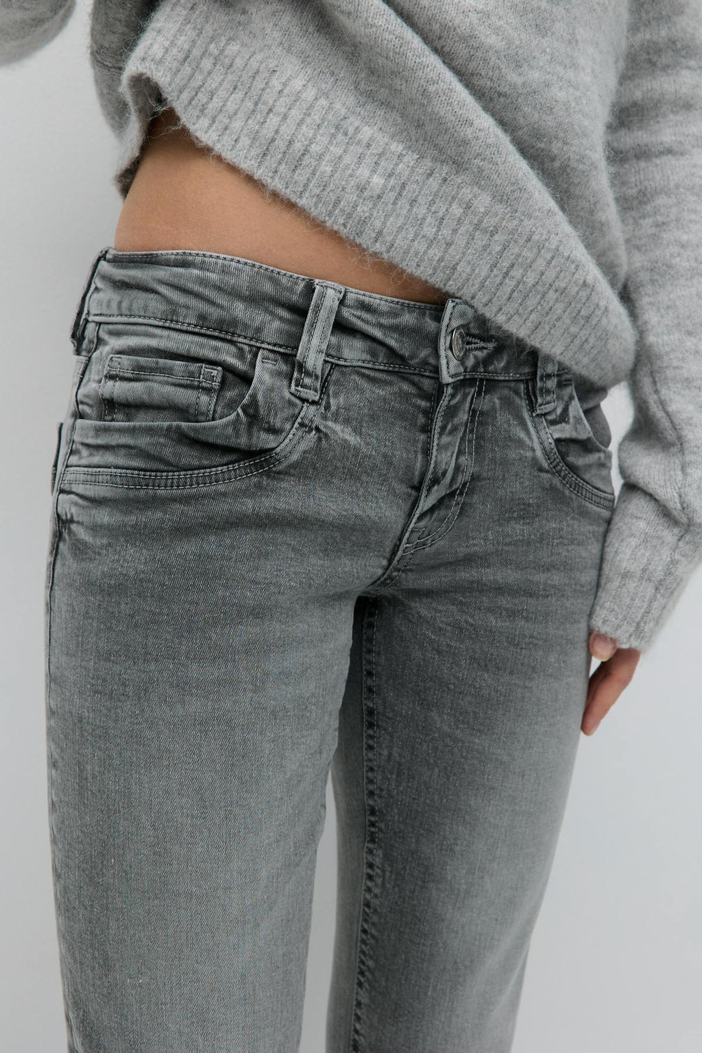 Scandi low waist bootcut jeans
