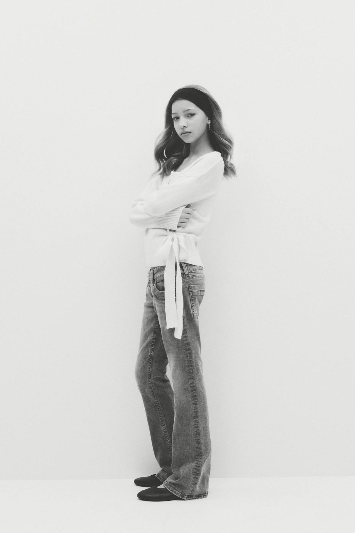 Scandi low waist bootcut jeans