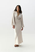 Satin midaxi dress