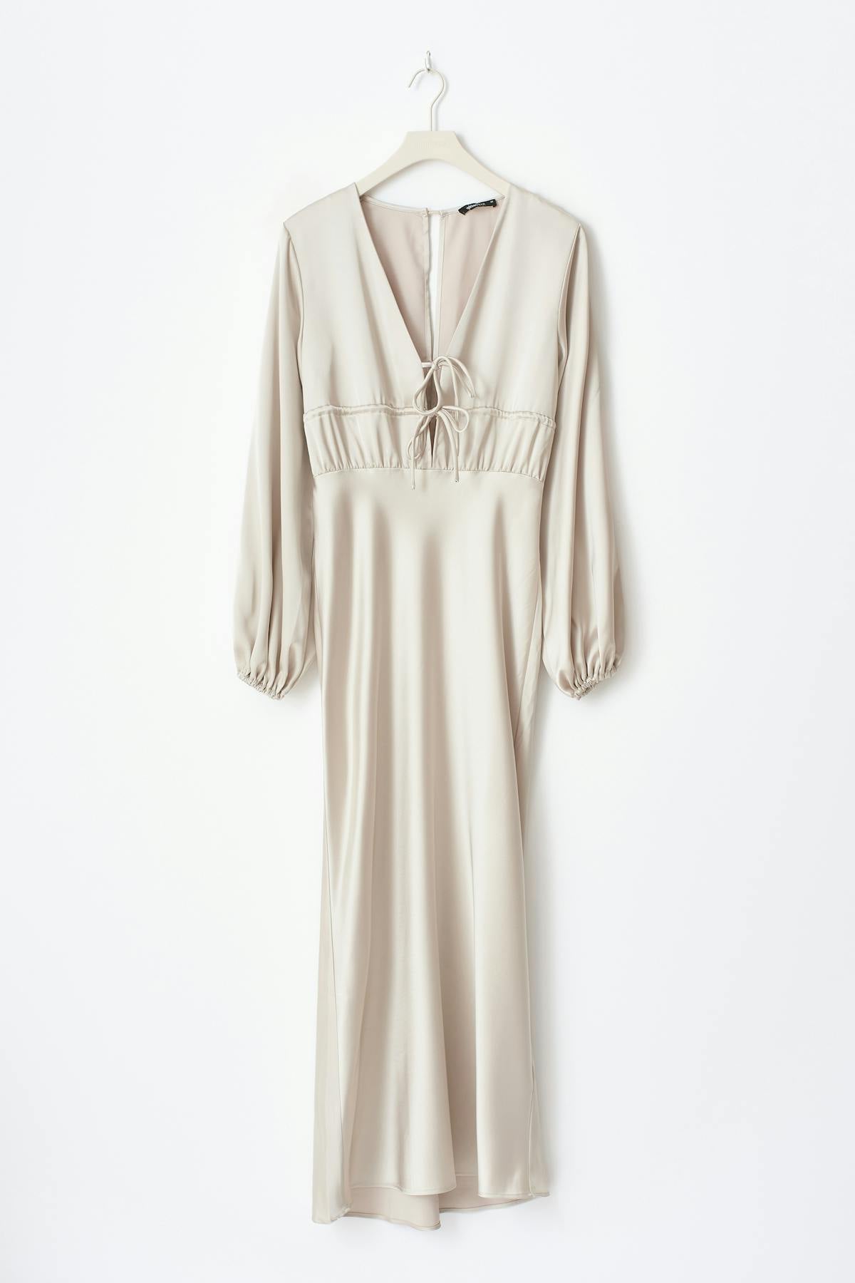 Satin midaxi dress