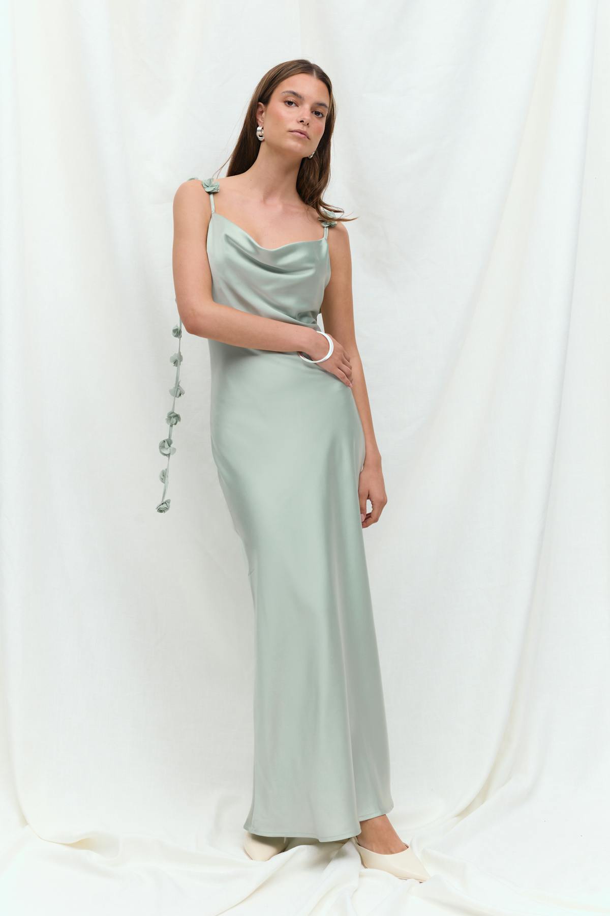 Cowl neck dress