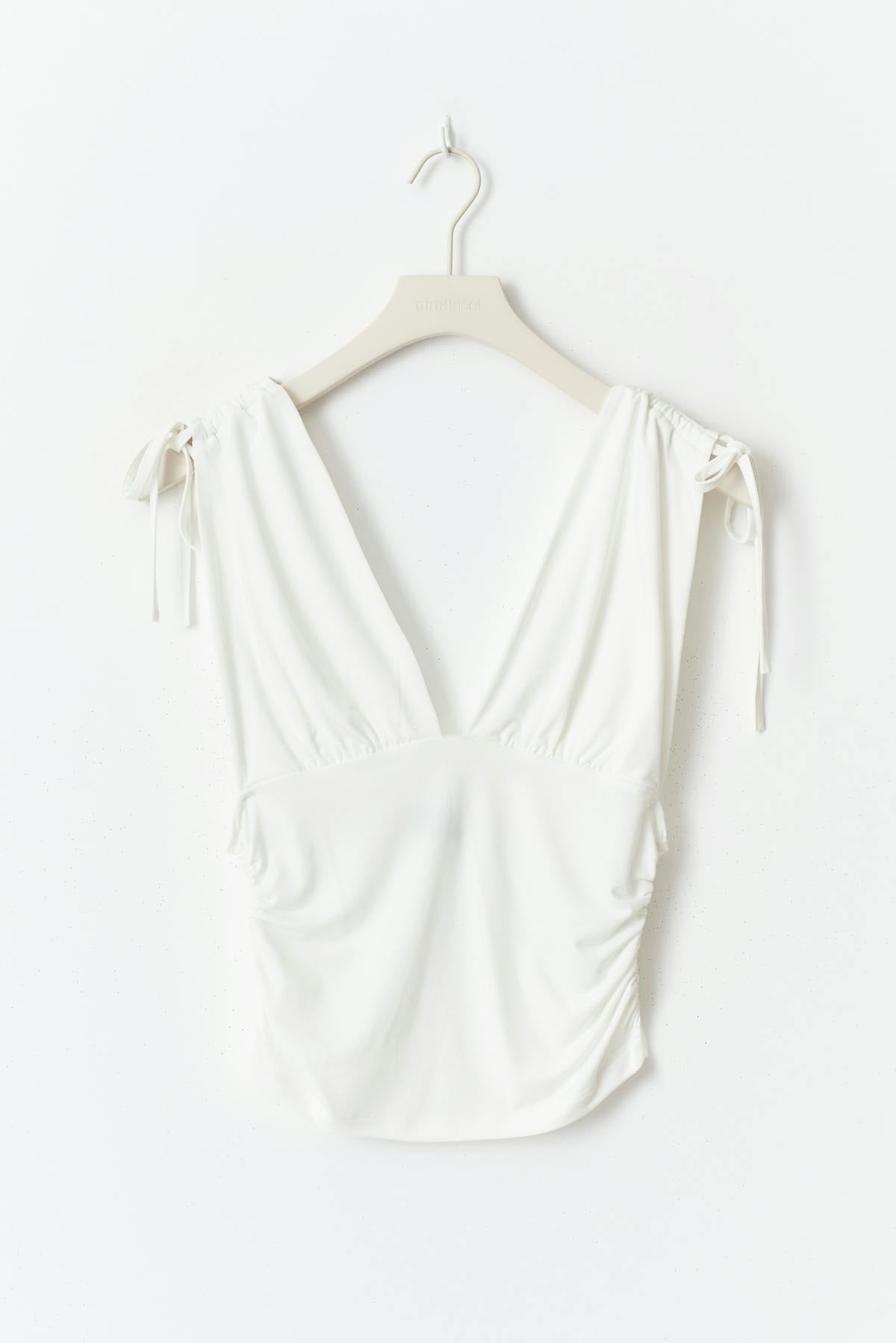 Drawstring top