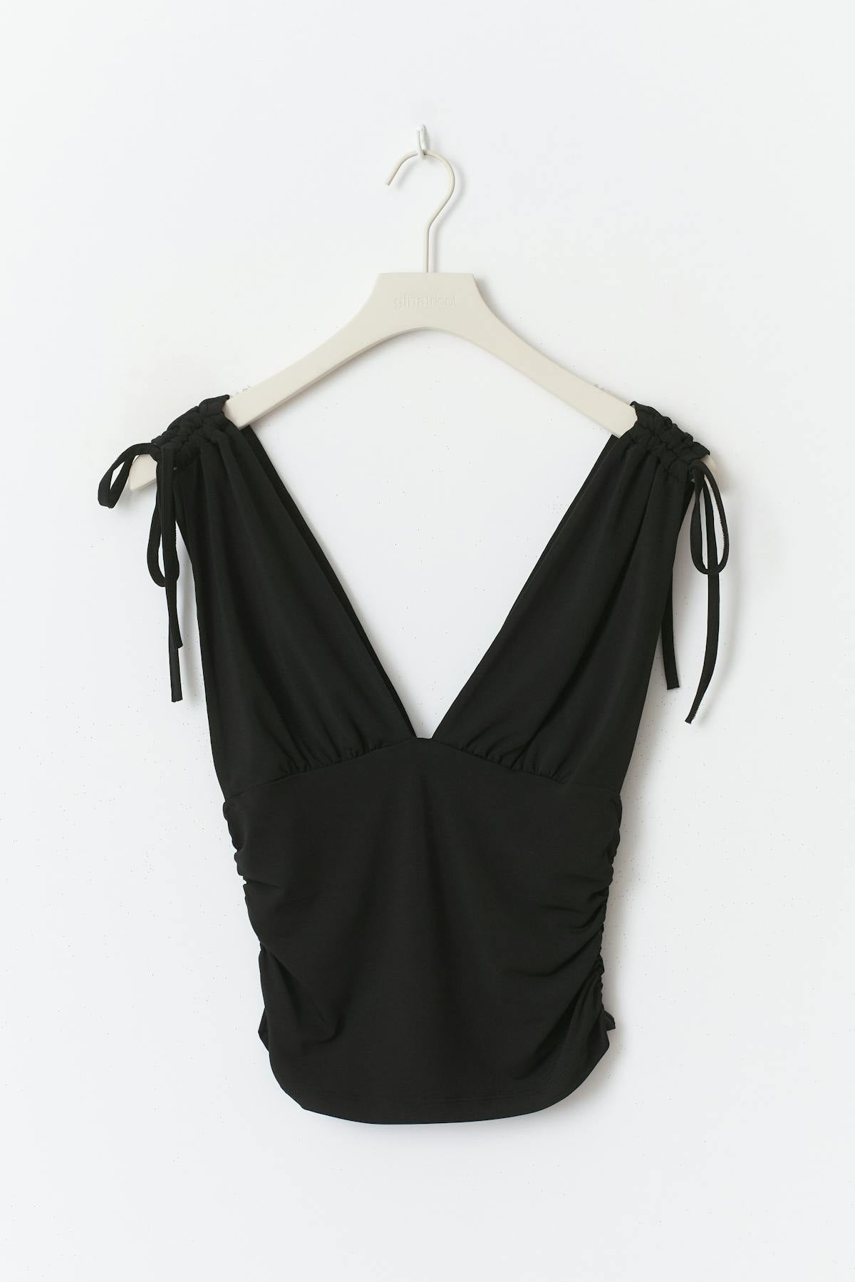 Drawstring top