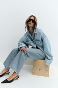 Loose denim jacket